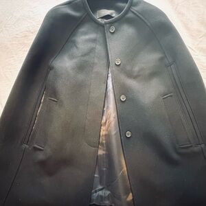 J.Crew Black Cape Coat